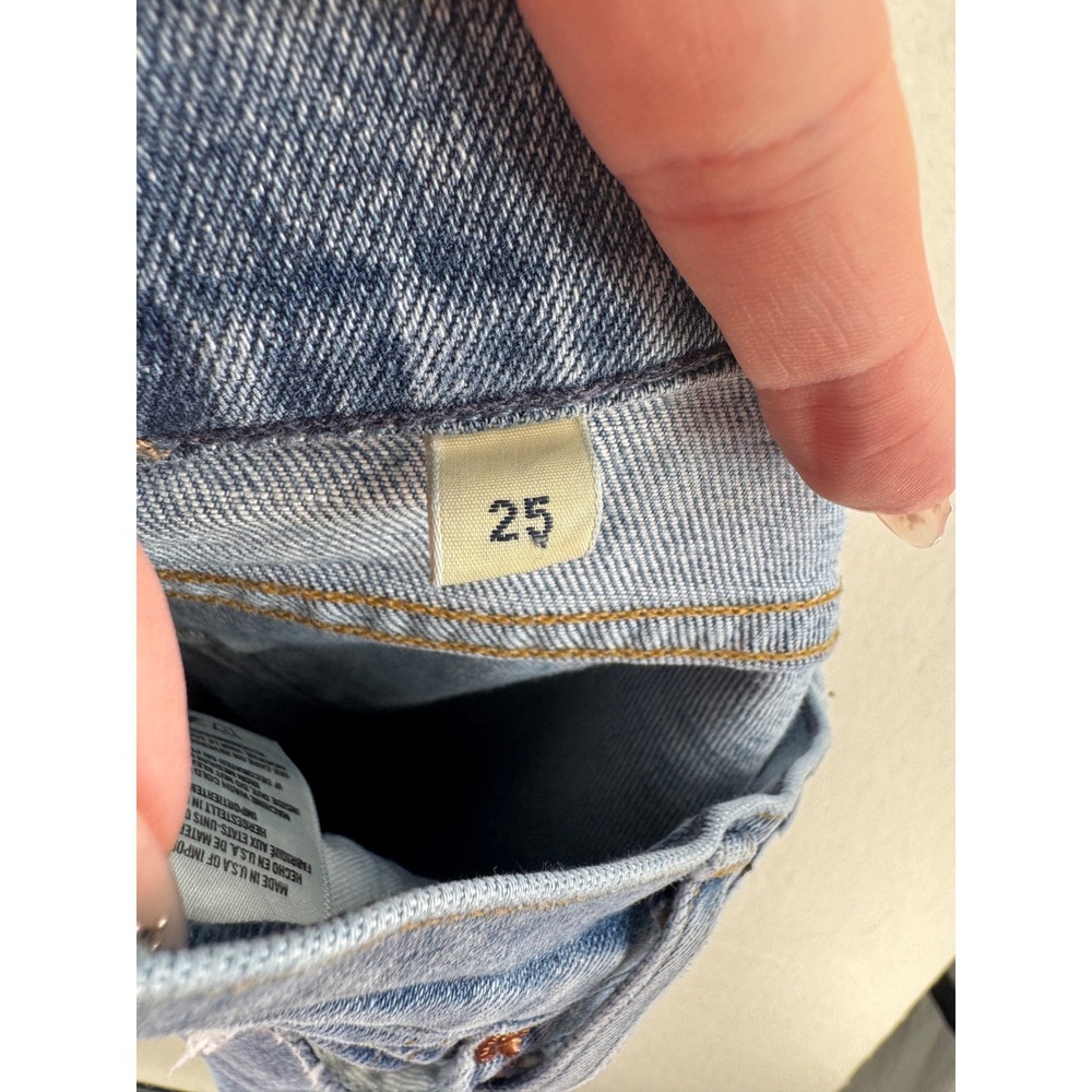 Citizens of Humanity Georgia High Rise Bootcut Split Hem Jeans Blue 25 - Picture 4 of 14